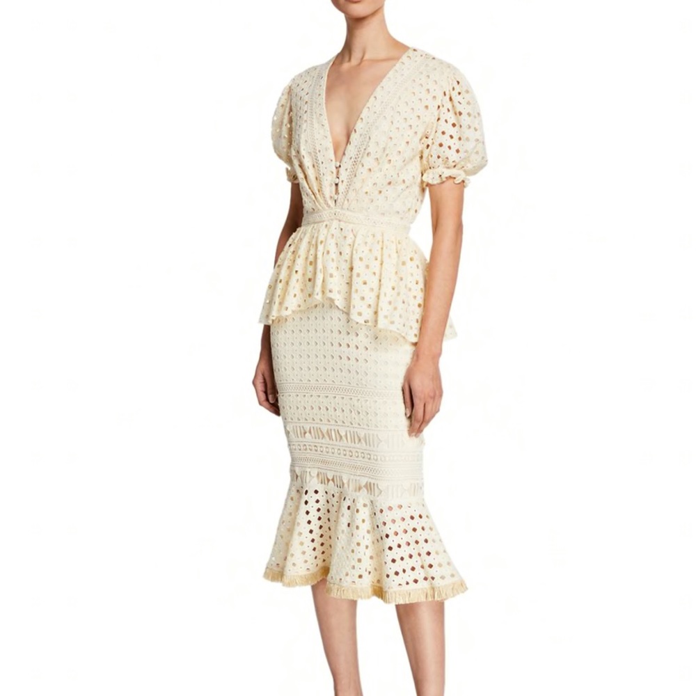 johanna ortiz Lovers Bridge Cotton Eyelet Dress